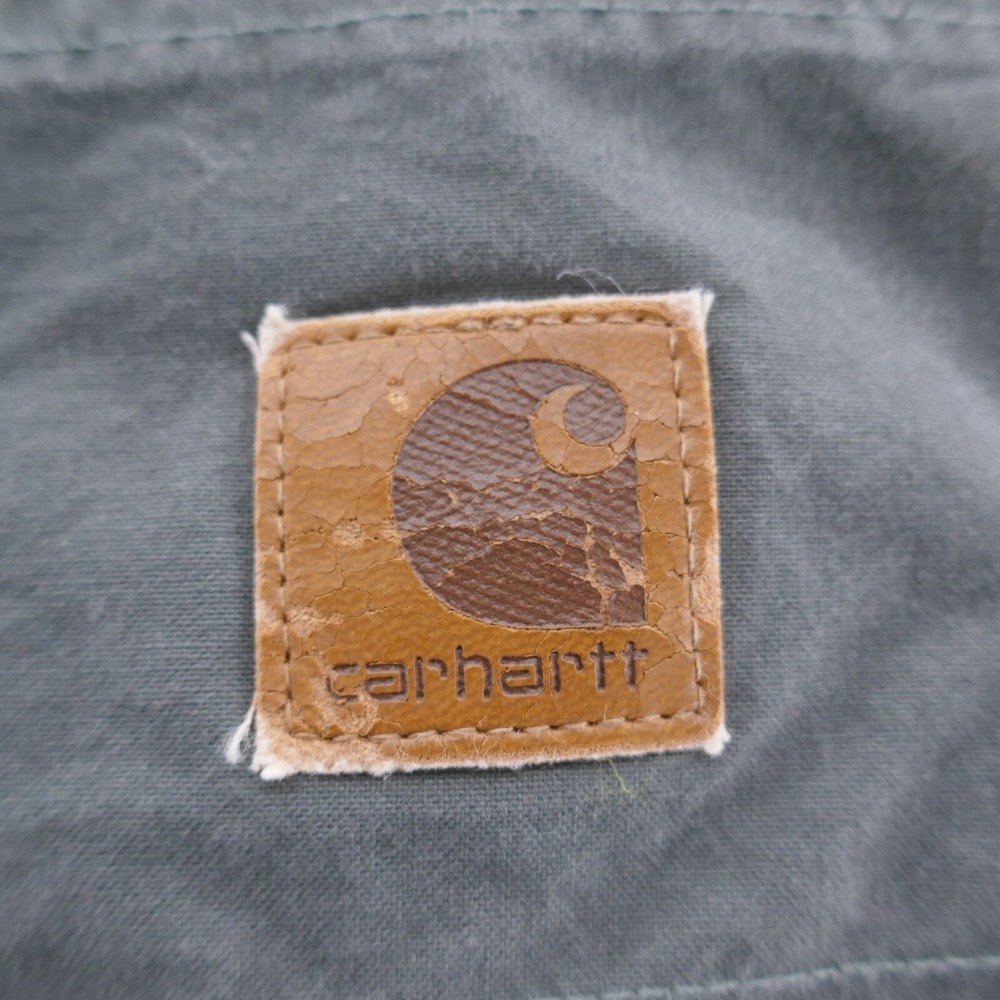Carhartt Mens Gray Canvas Work Shorts Size 42 Rugged Utility Streetwear Casual - Picture 5 of 11